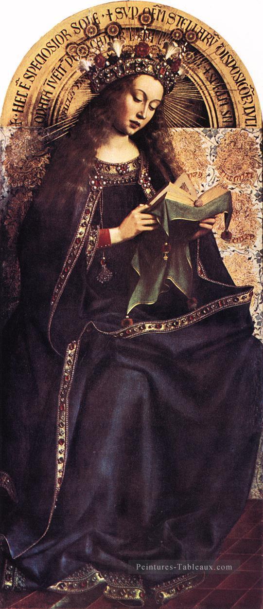 Le retable de Gand Vierge Marie Renaissance Jan van Eyck Peintures à l'huile